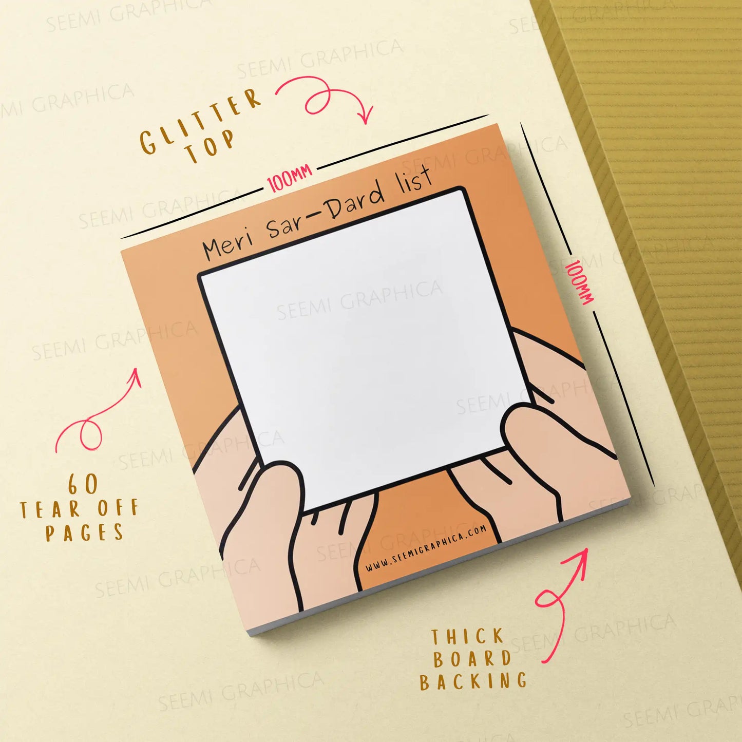 Meri Sar Dard List - Tearoff Memopad