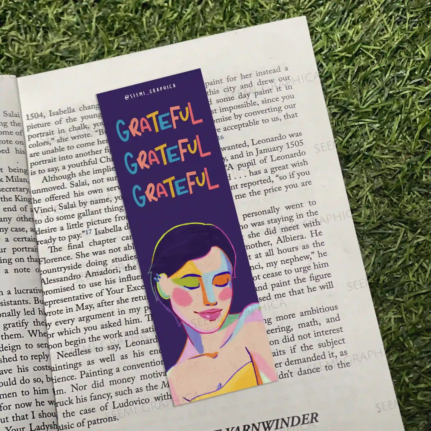 Grateful Long Bookmark