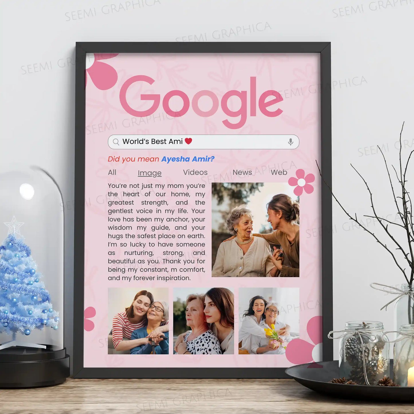 Google Frame Customizable – World’s Best Mother