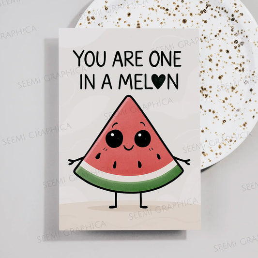You Are One In A Melon Card