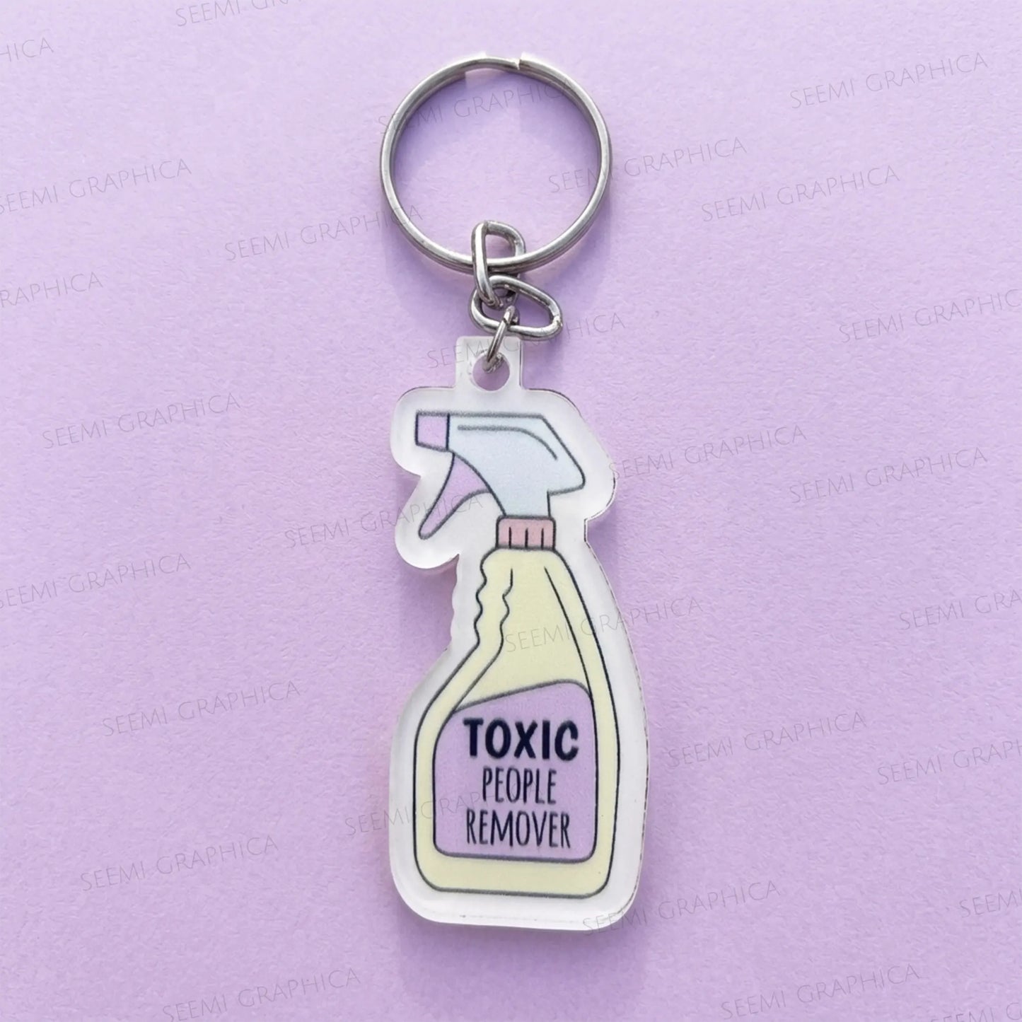 Toxic People Remover Spray β Acrylic Keychain