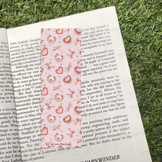 Coquette Bows Long Bookmark