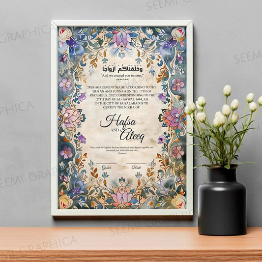 Shafaq-Signature Nikah Certificate
