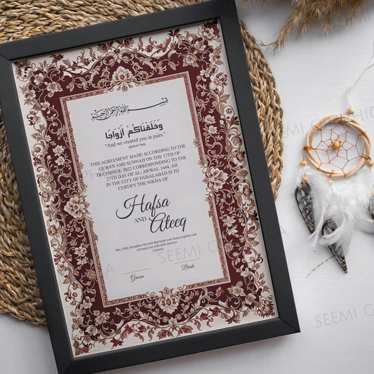 Ghazal-Bliss Nikah Certificate