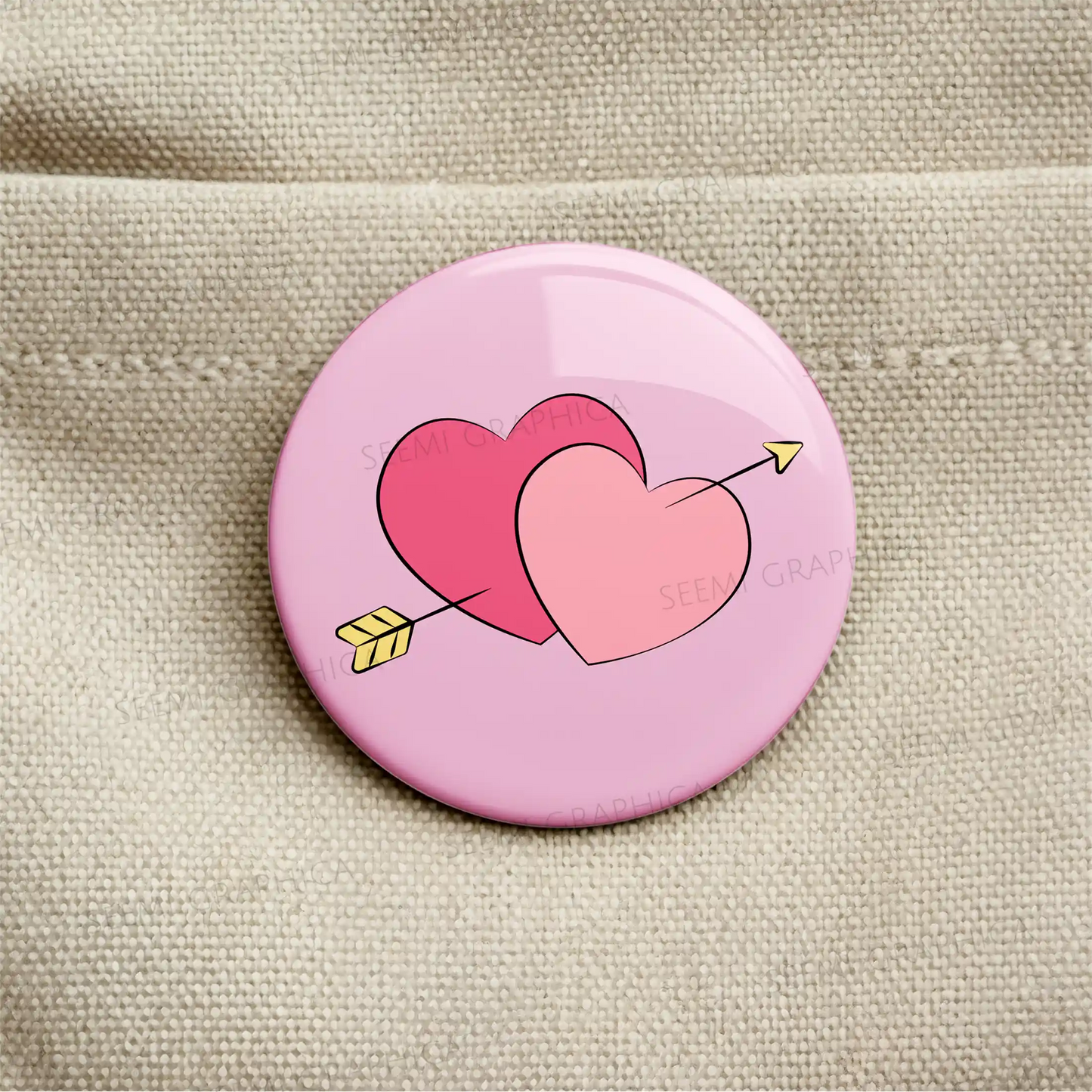 Love heart - Pin Badge
