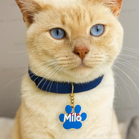 Pet Paw Name Tag ID