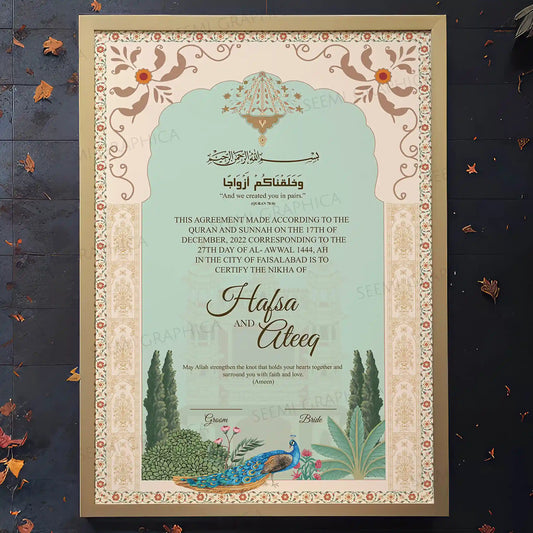 Morani-Royal Bliss Nikah Certificate