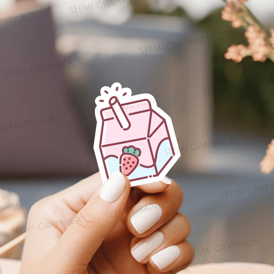 Strawbie Pop Juice - Sticker