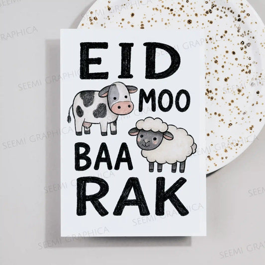 Eid Moo-Baa Rak Card