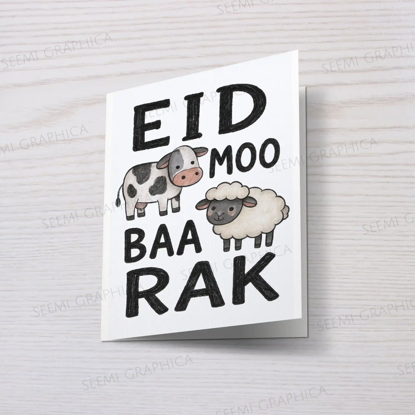 Eid Moo-Baa Rak Card