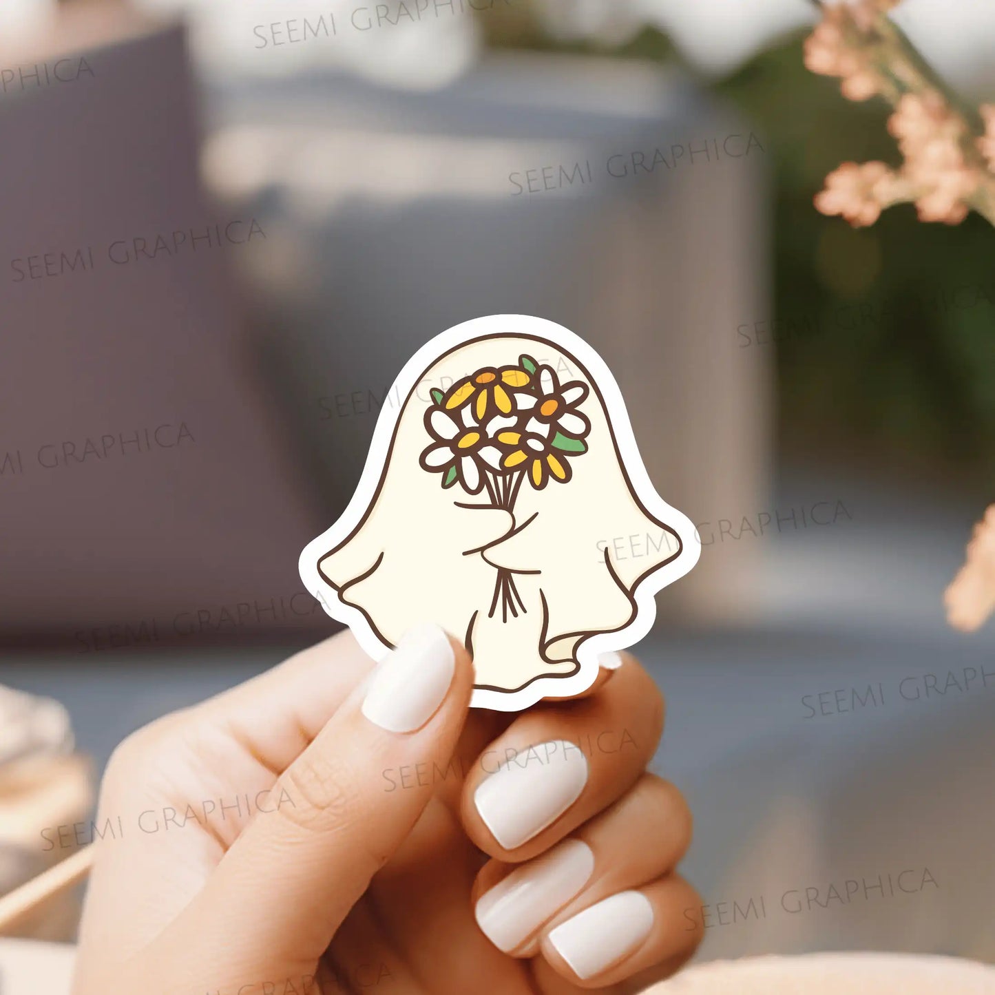 Ghost Bouquet - Sticker