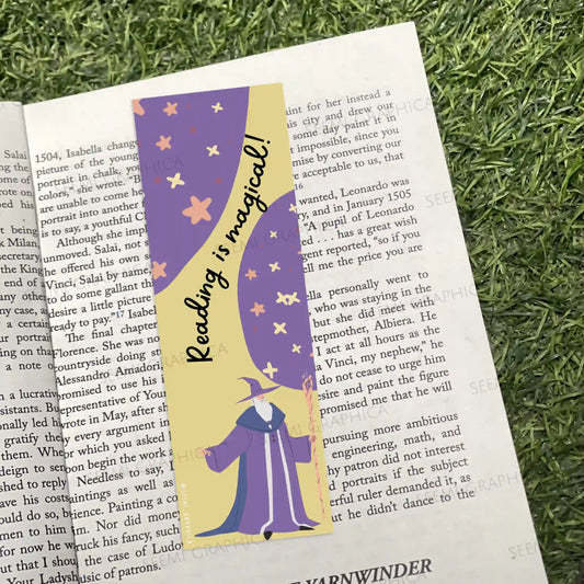 Reading Is Magical! Long Bookmark