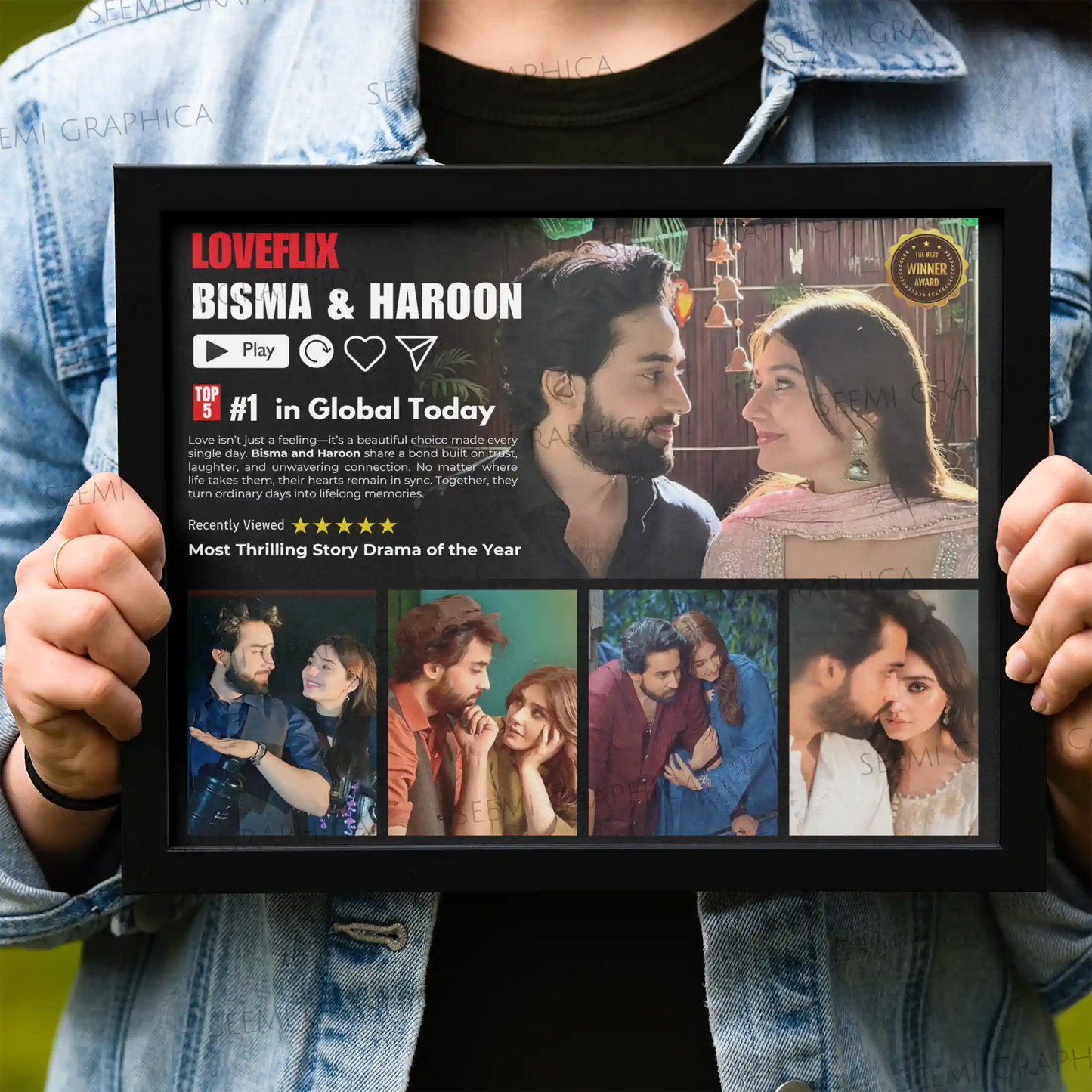 Netflix Frame-Custom LOVEFLIX Photo Frame