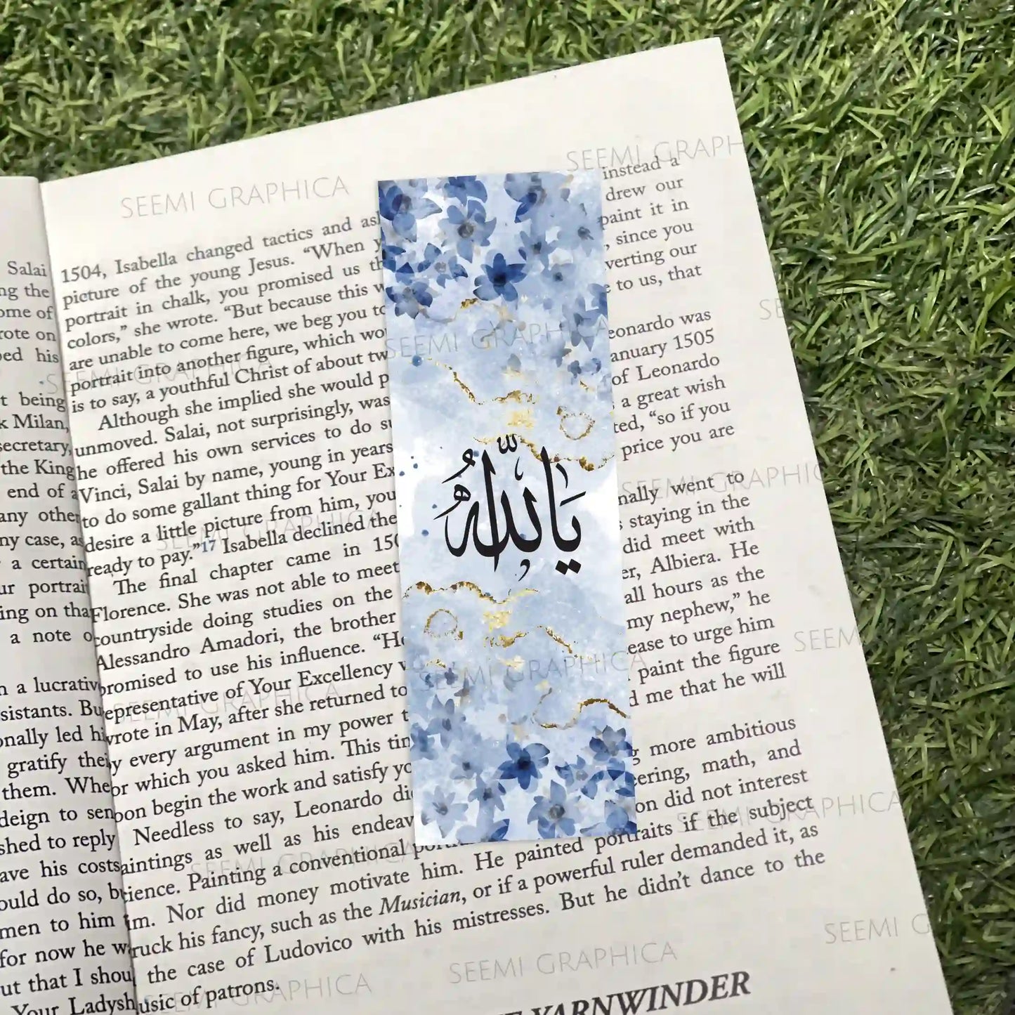 YA ALLAH Islamic Long Bookmark