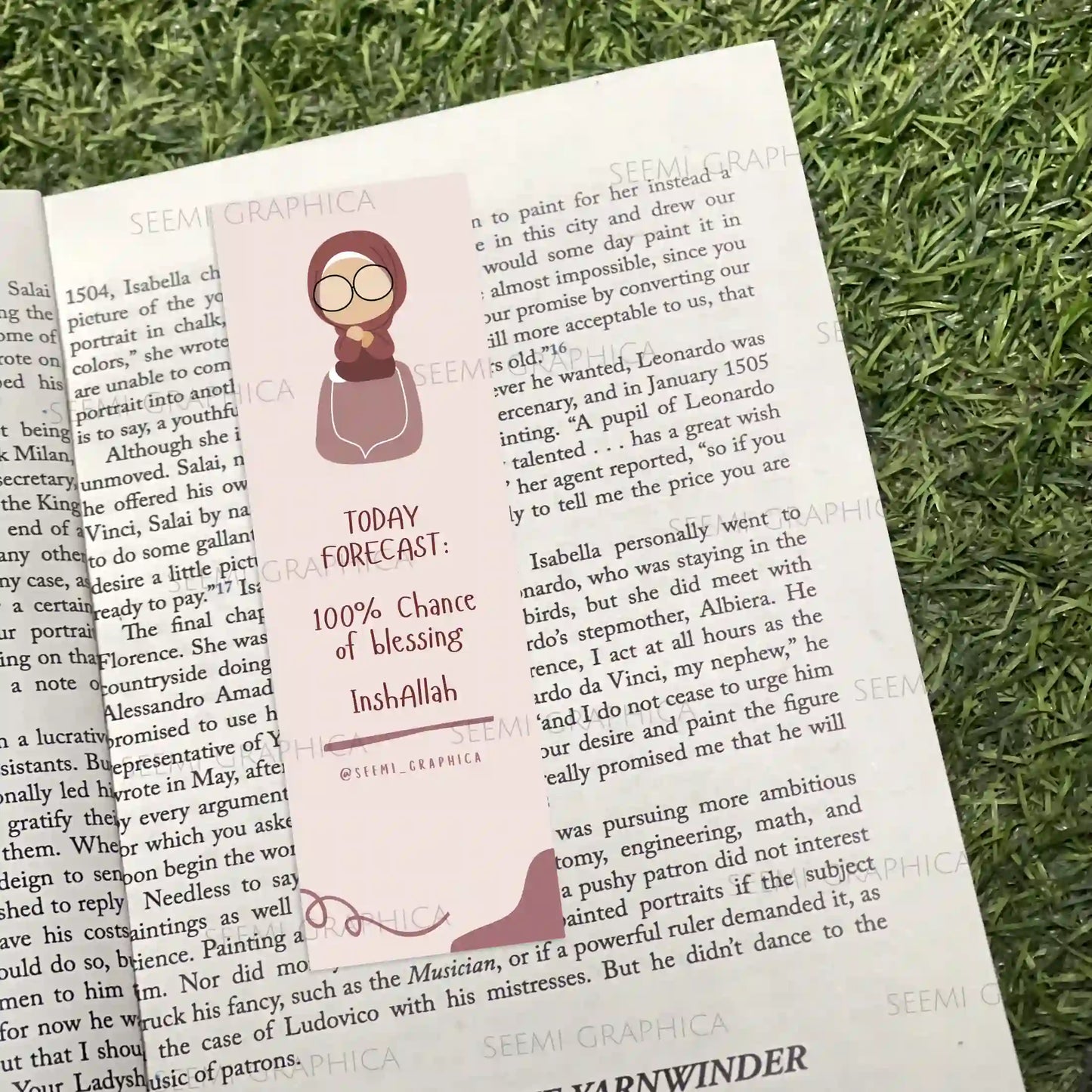 100% Chance of blessings Islamic Long Bookmark