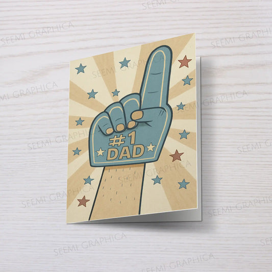 NO.1 Dad Card