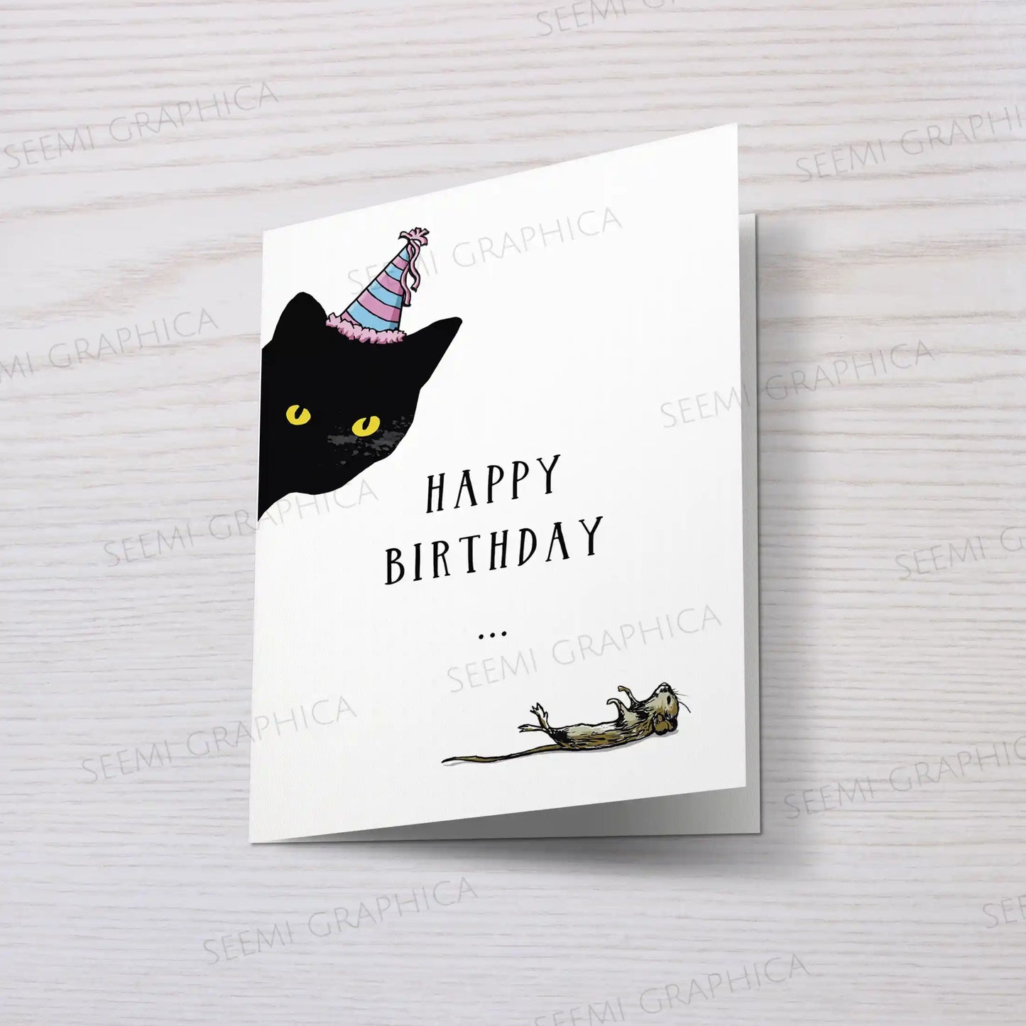 Funny Cat Birthday Card