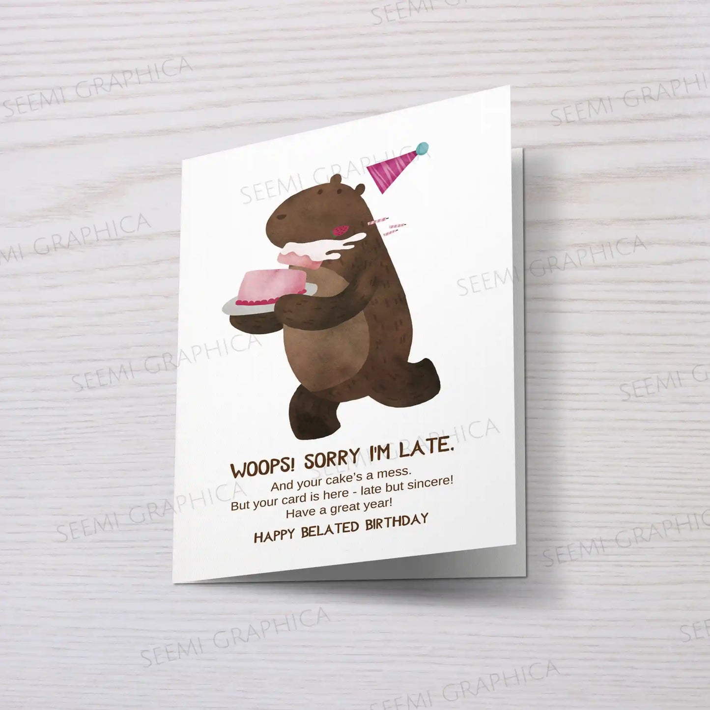 Happy Belated Birthday Card