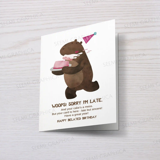 Happy Belated Birthday Card
