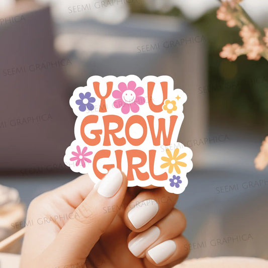 You Grow Girl Retro - Sticker