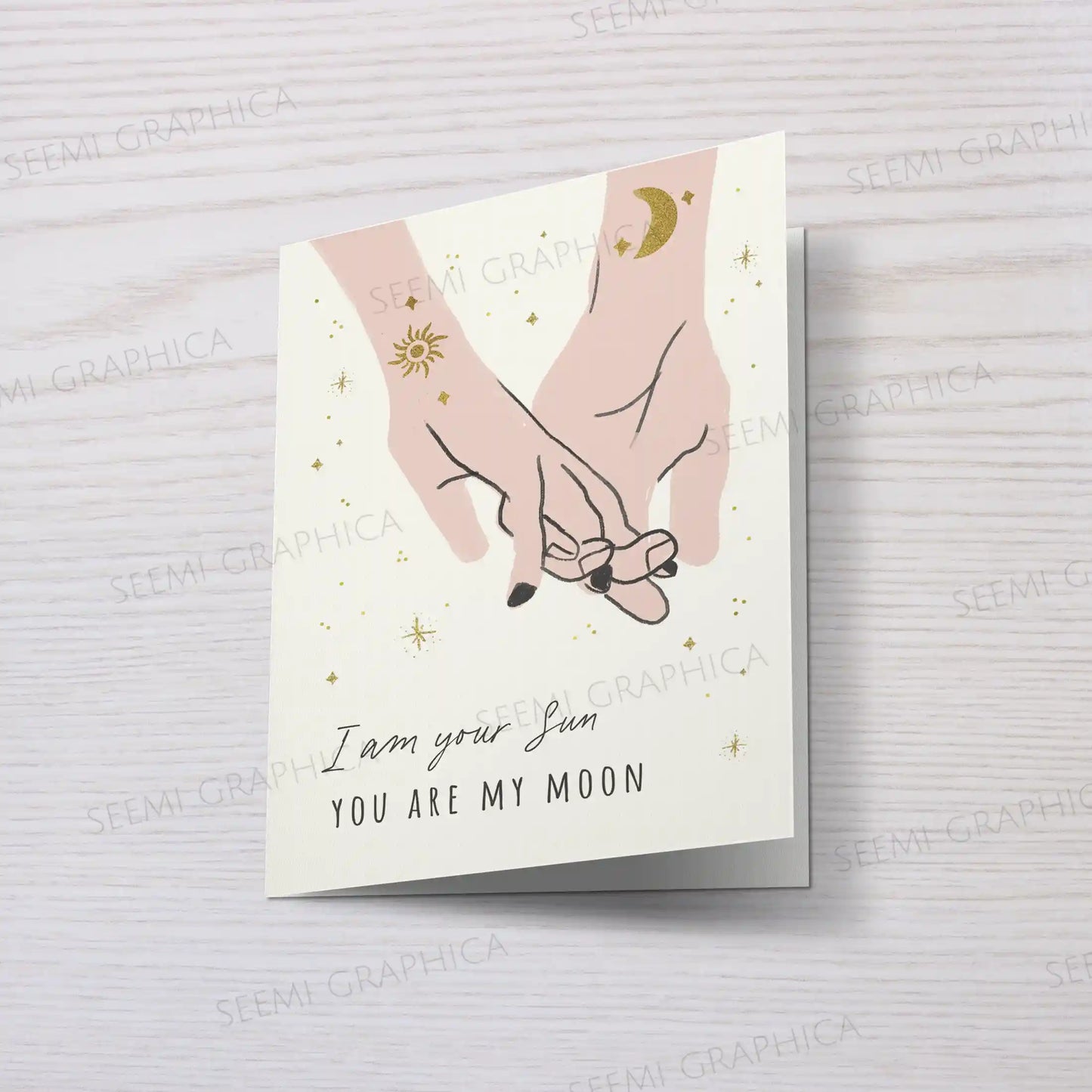 I am Your Moon, You Are My Sun Card