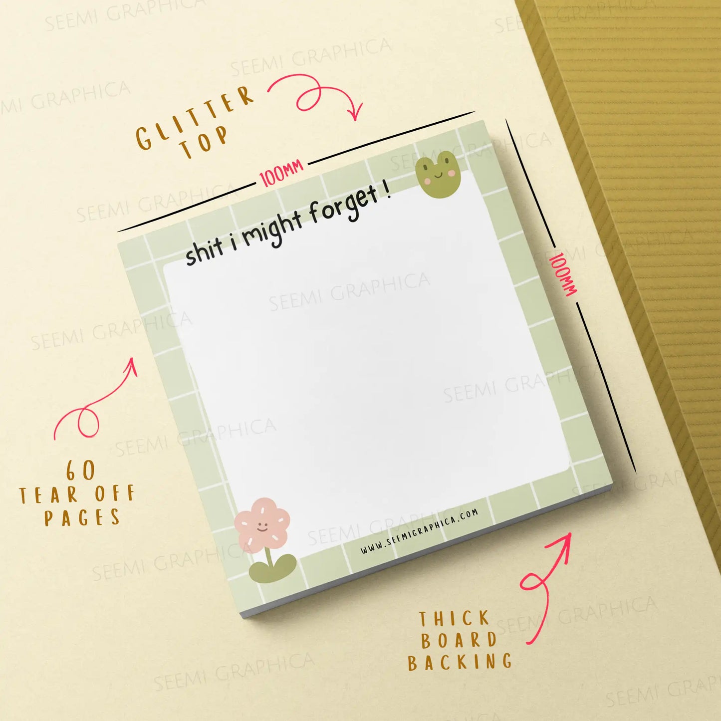 Shit I Might Forget - Tearoff Memopad