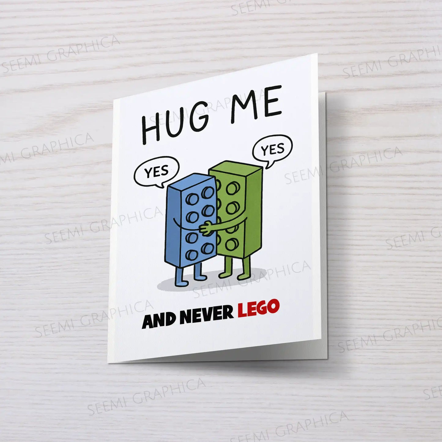 Lego Hug Me Card