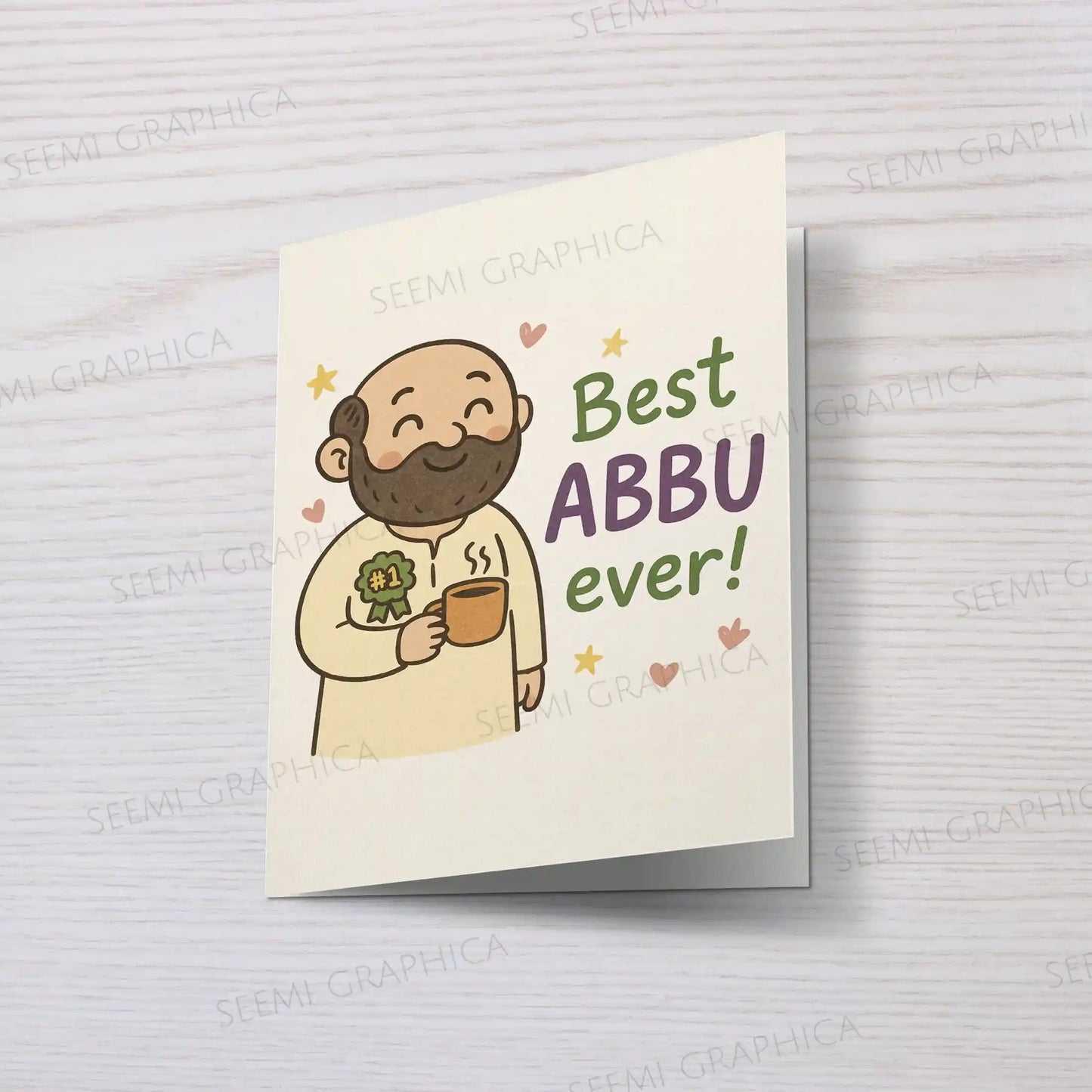 Best Abbu Ever Card