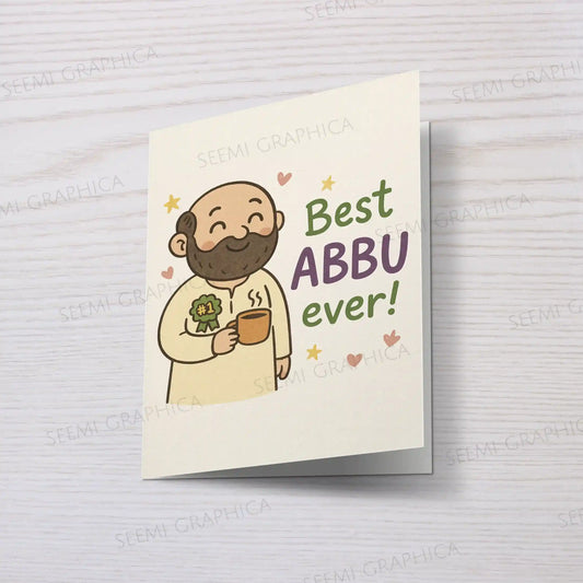 Best Abbu Ever Card