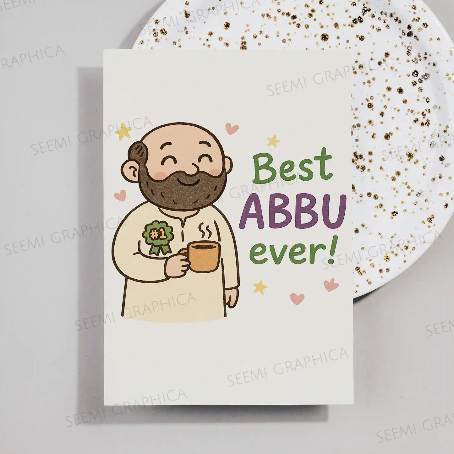 Best Abbu Ever Card