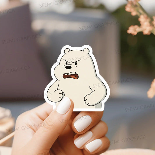 Angry Ice Bear - Sticker