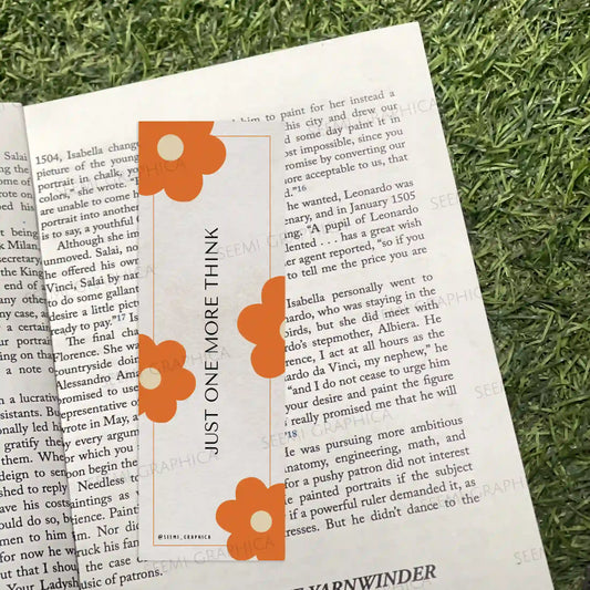 Just One More Think Long Bookmark