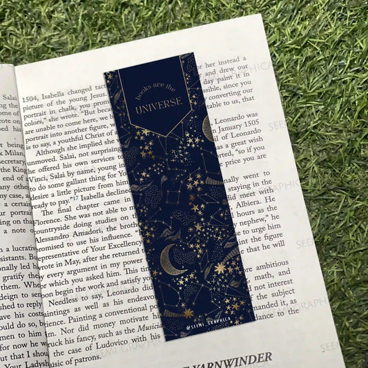 Books Are The Universe Long Bookmark