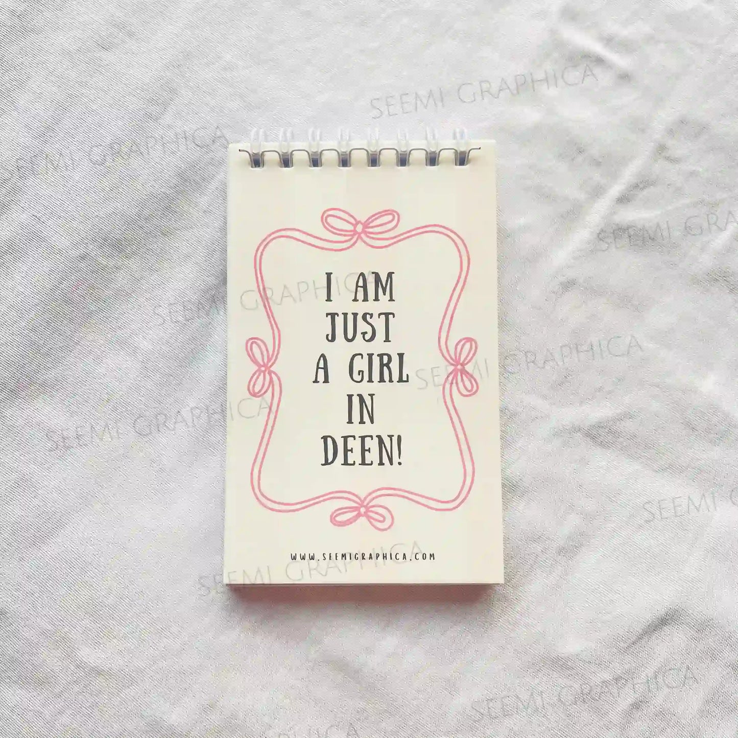 I Am Just a Girl in Deen - Islamic Notepad