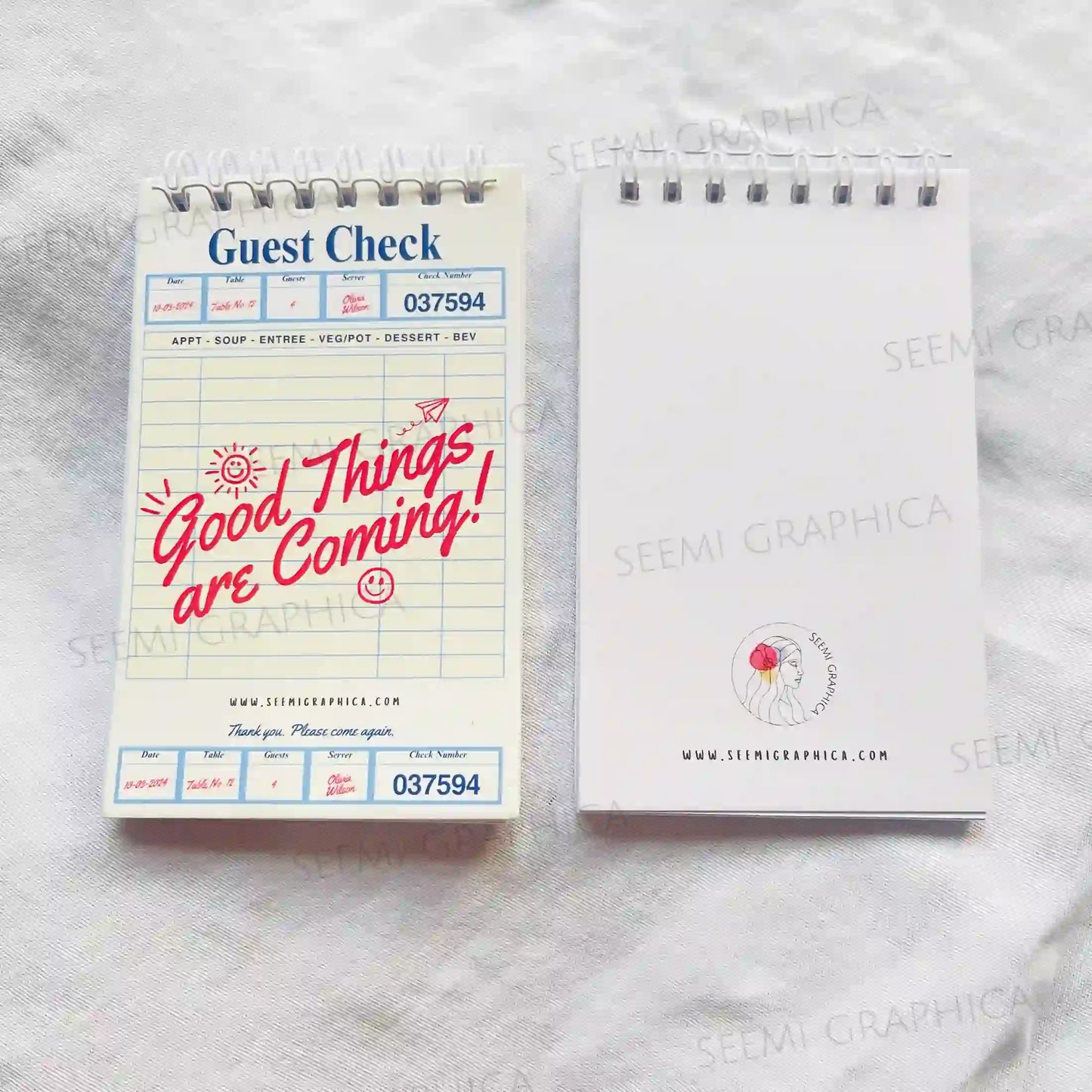 Good Things Are Coming! - Guest Check Notepad