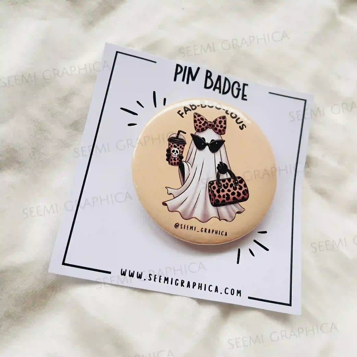 Fab-boo-lous- Pin Badge