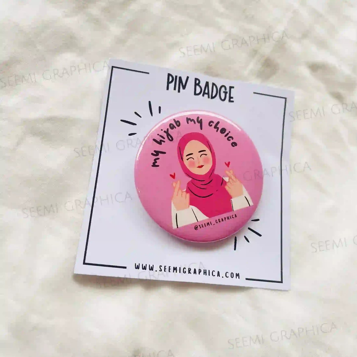 My Hijab My Choice - Pin Badge