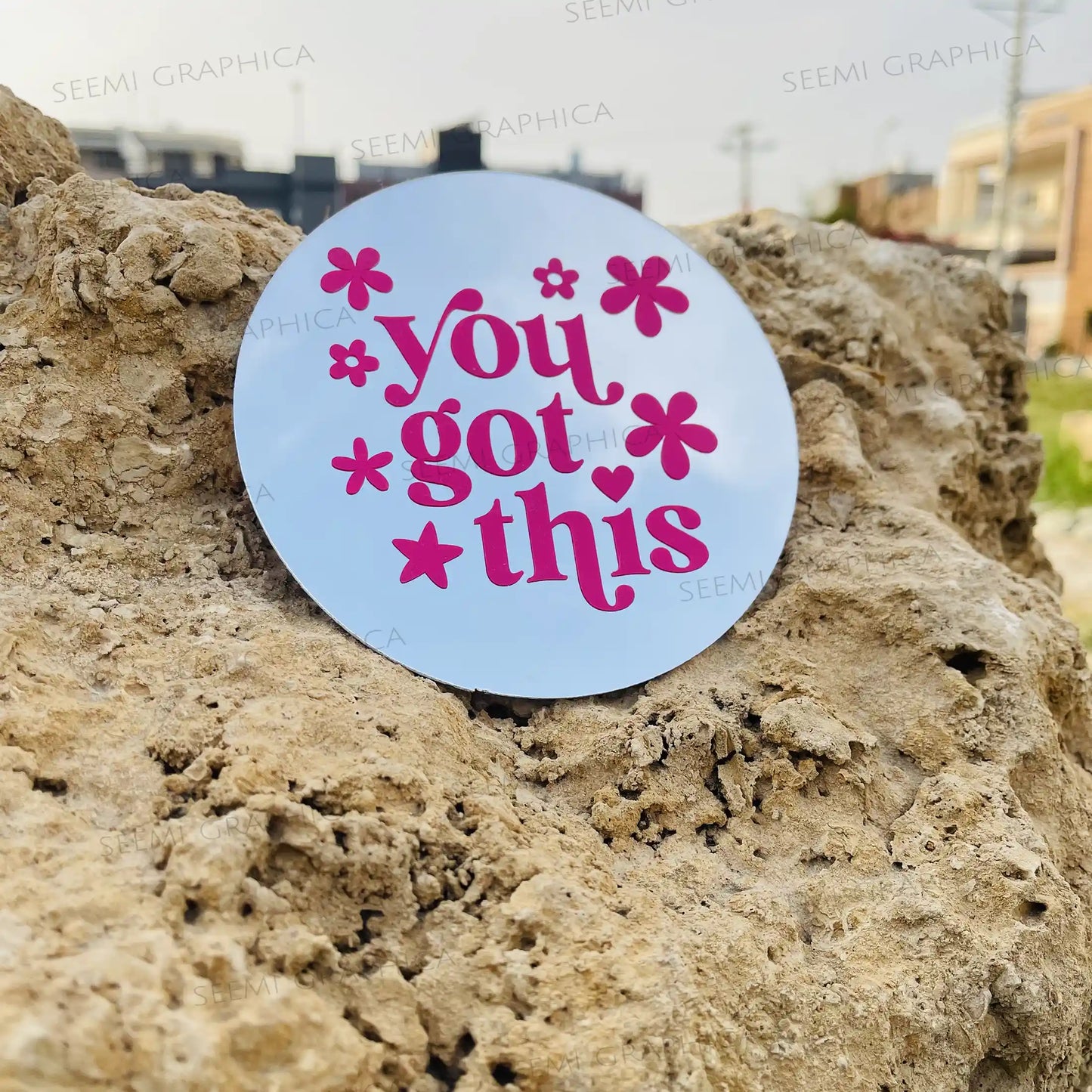 You got this-Round Mirror