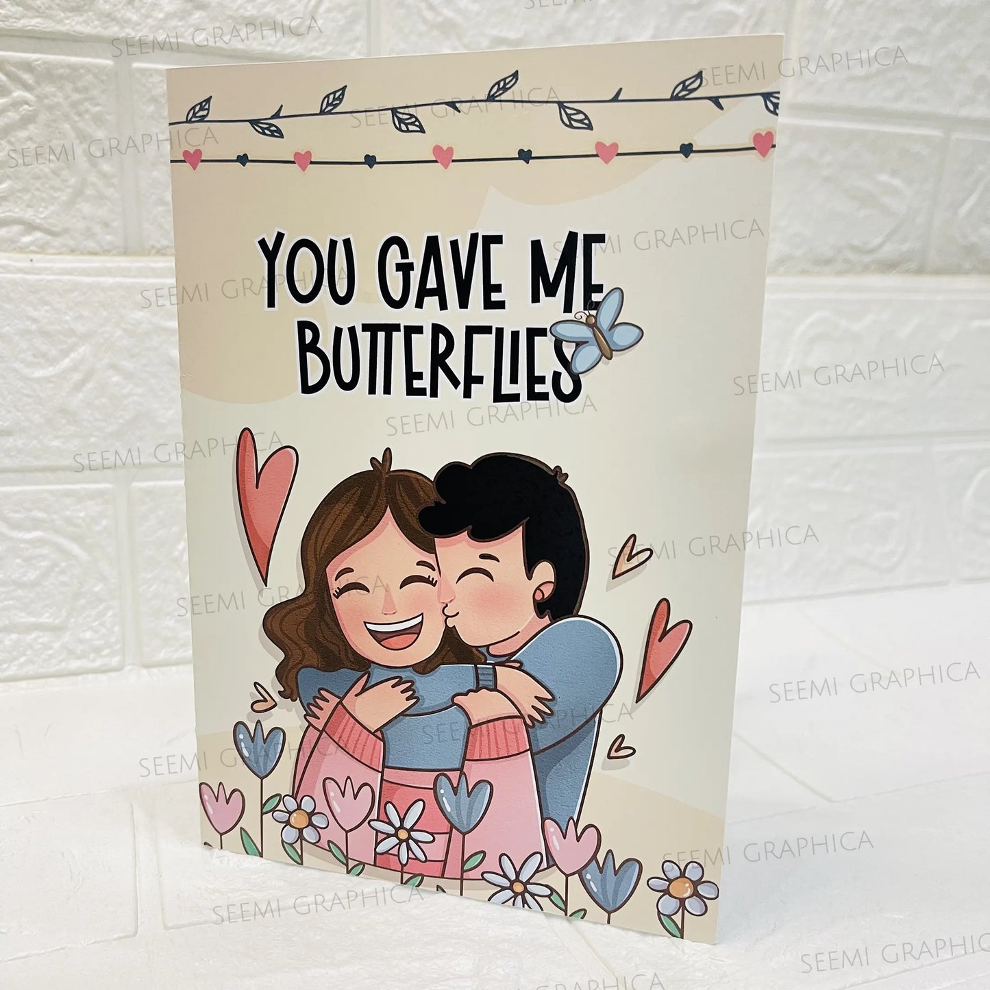 You Gave Me Butterflies-Pop-Out Butterfly Card