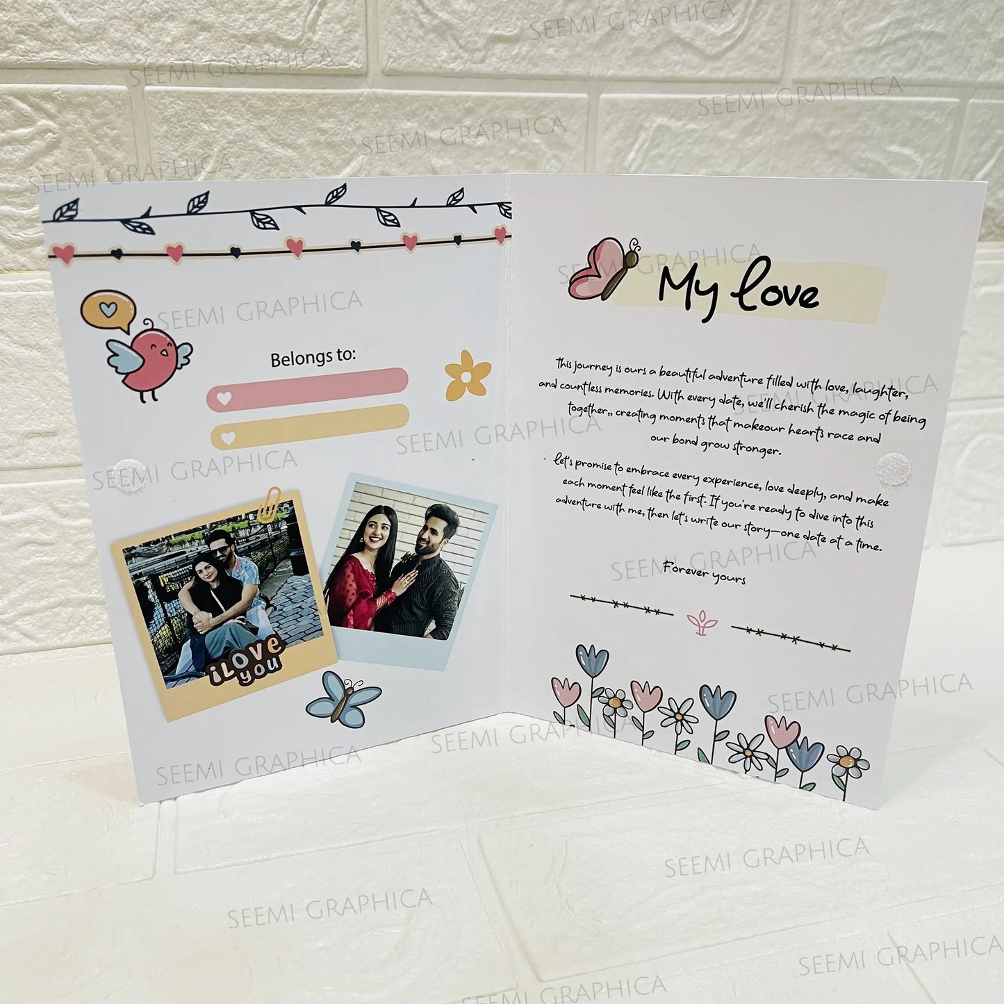 You Gave Me Butterflies-Pop-Out Butterfly Card