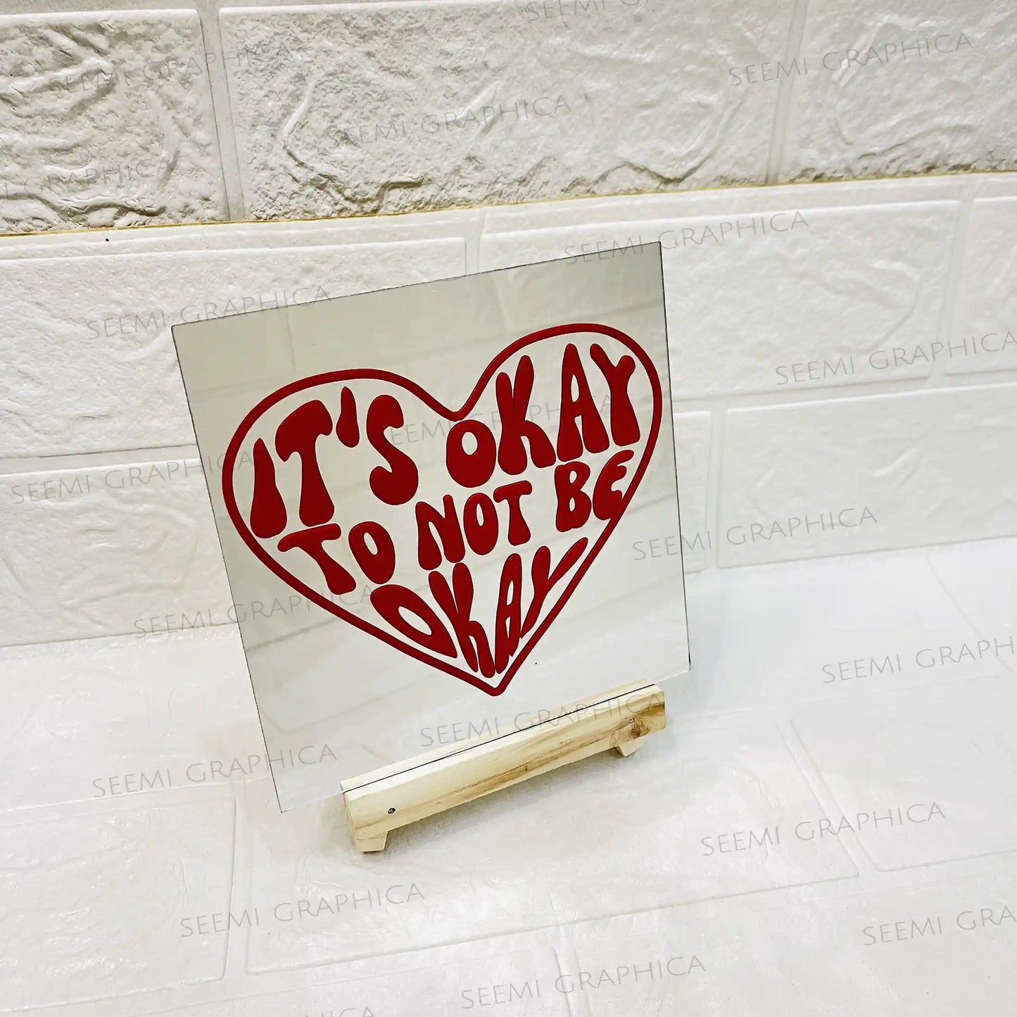 Its okay not to be okay-Sqaure Mirror