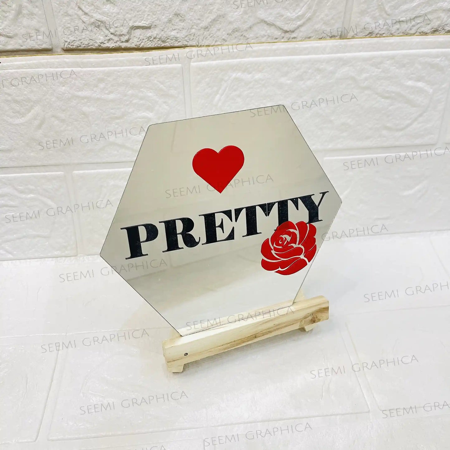 Pretty-Hexagon Mirror