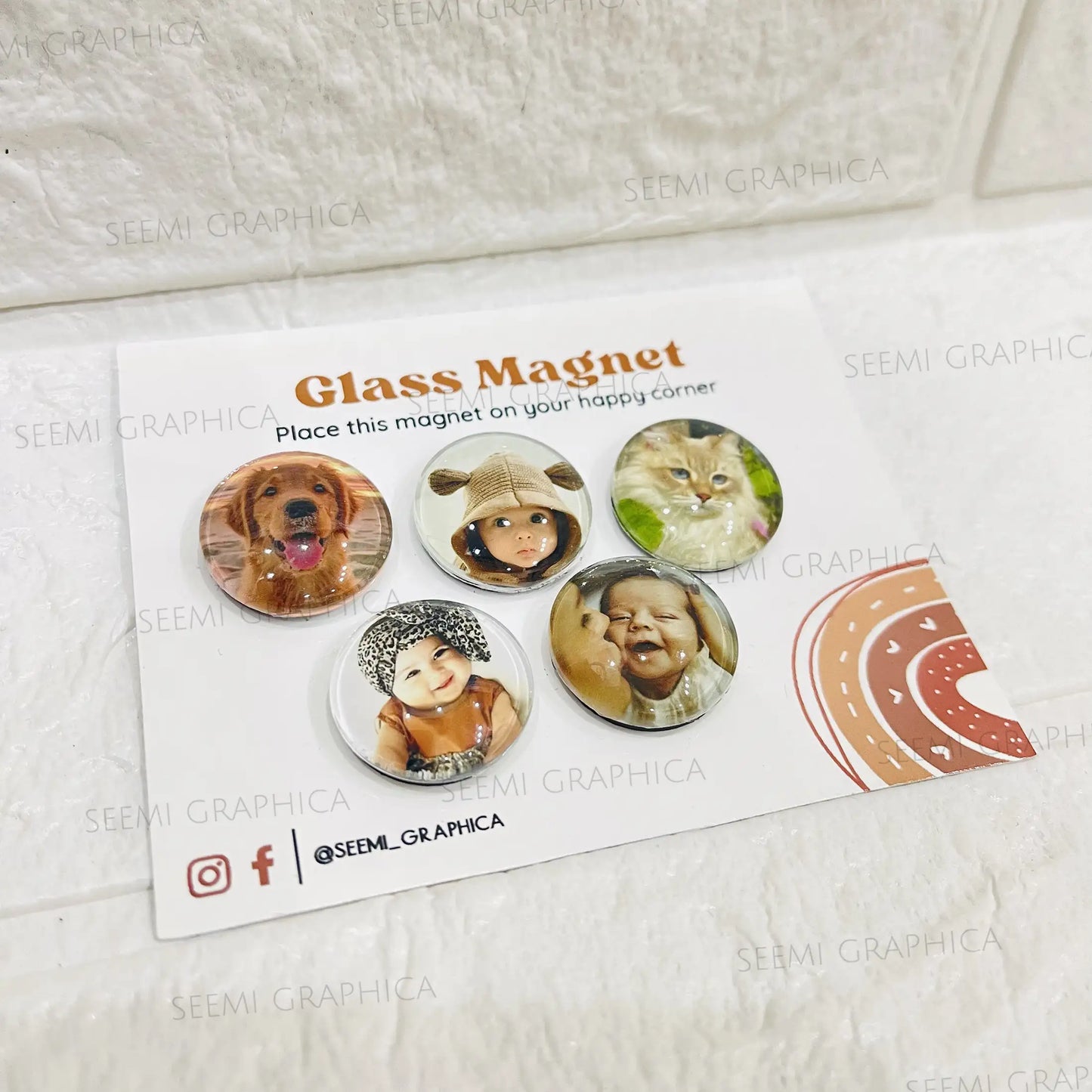 Handmade Glass Magnet