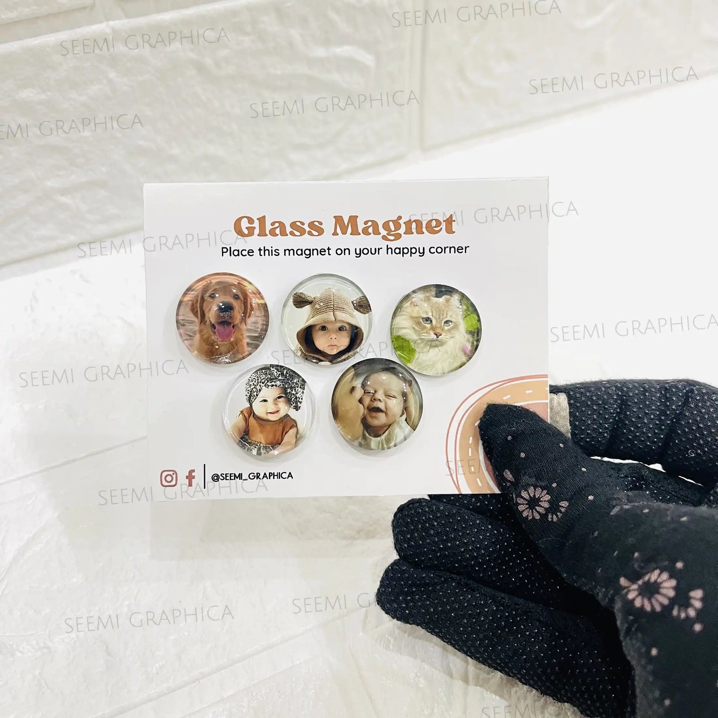 Handmade Glass Magnet