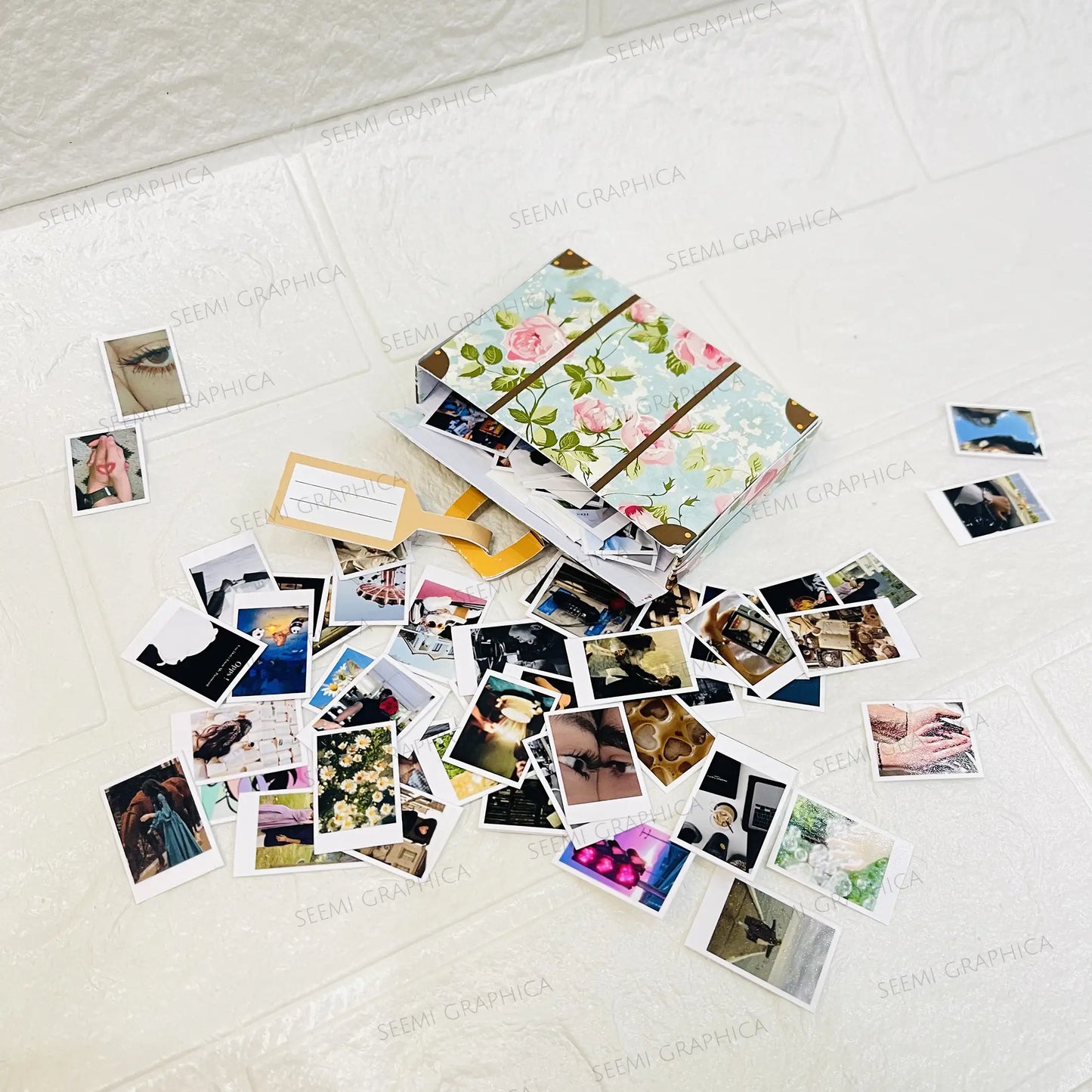 SnapCase™ – 40 Personalized Mini Polaroids in Gift Briefcase