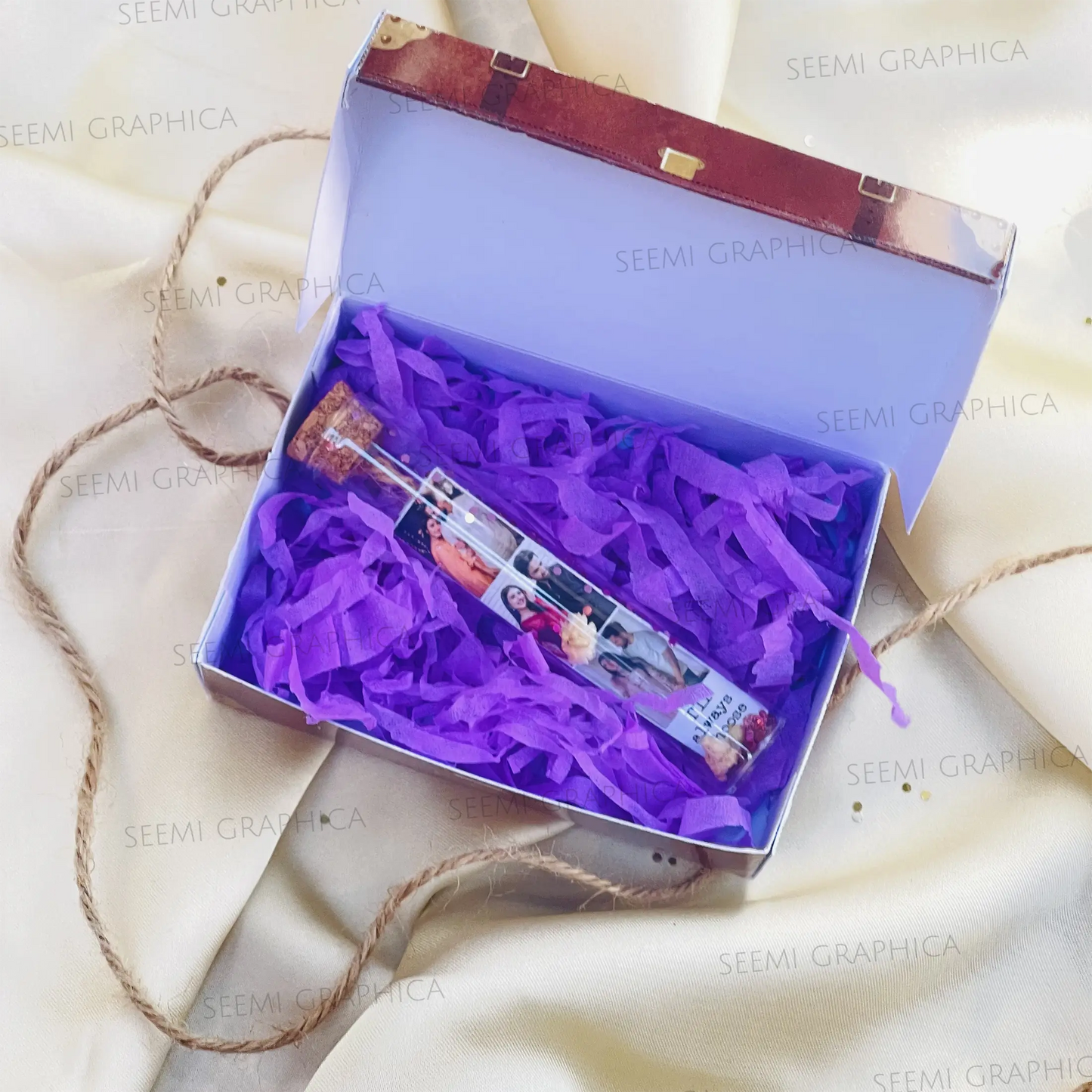 Customized Polaroid Cork Small Bottle