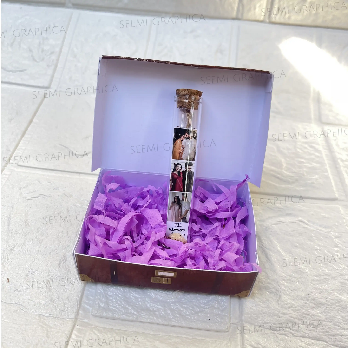 Customized Polaroid Cork Small Bottle