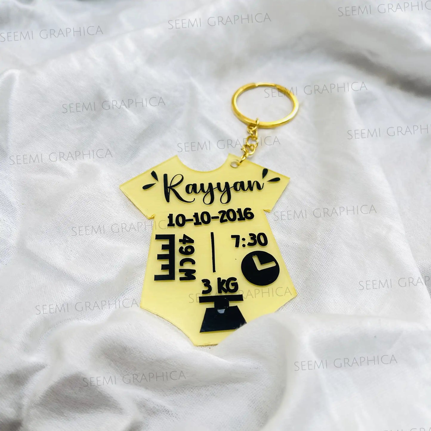 Baby Annoucement Keychain