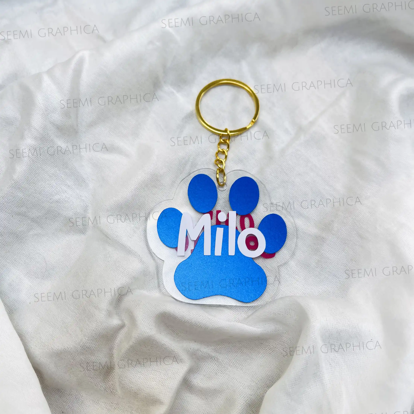 Pet Paw Name Tag ID