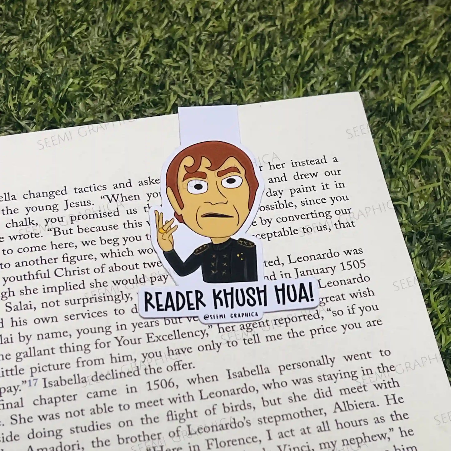 Reader Khush Hoa Filmy Magnetic Bookmark